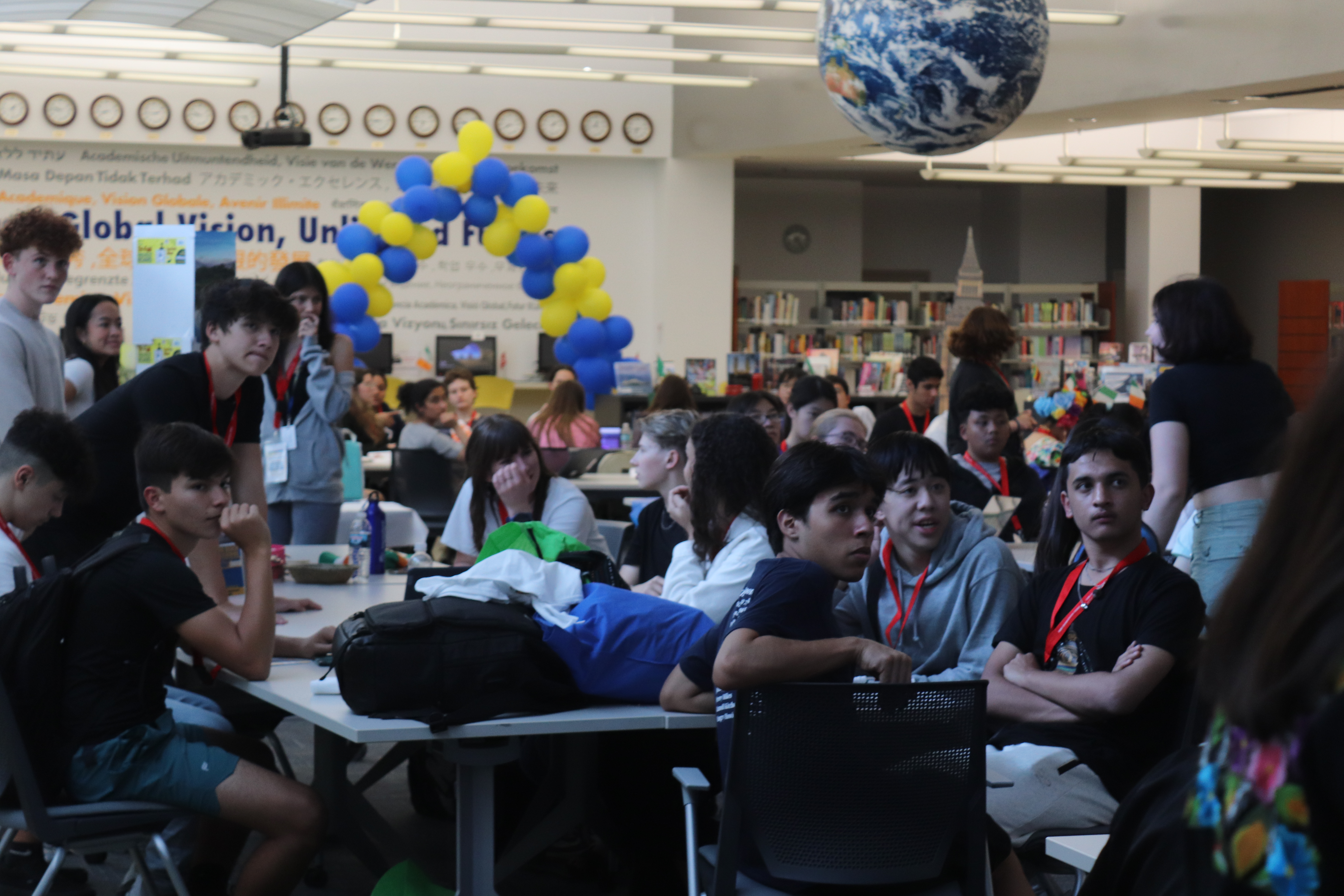 Students Watching a Presentation at the 2022 PBHS Gemstone Academy Codathon